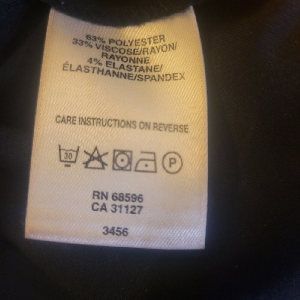 DKNY Black Knee-Length Knee Length Classic Skirt - Size 10 - Picture 7 of 7